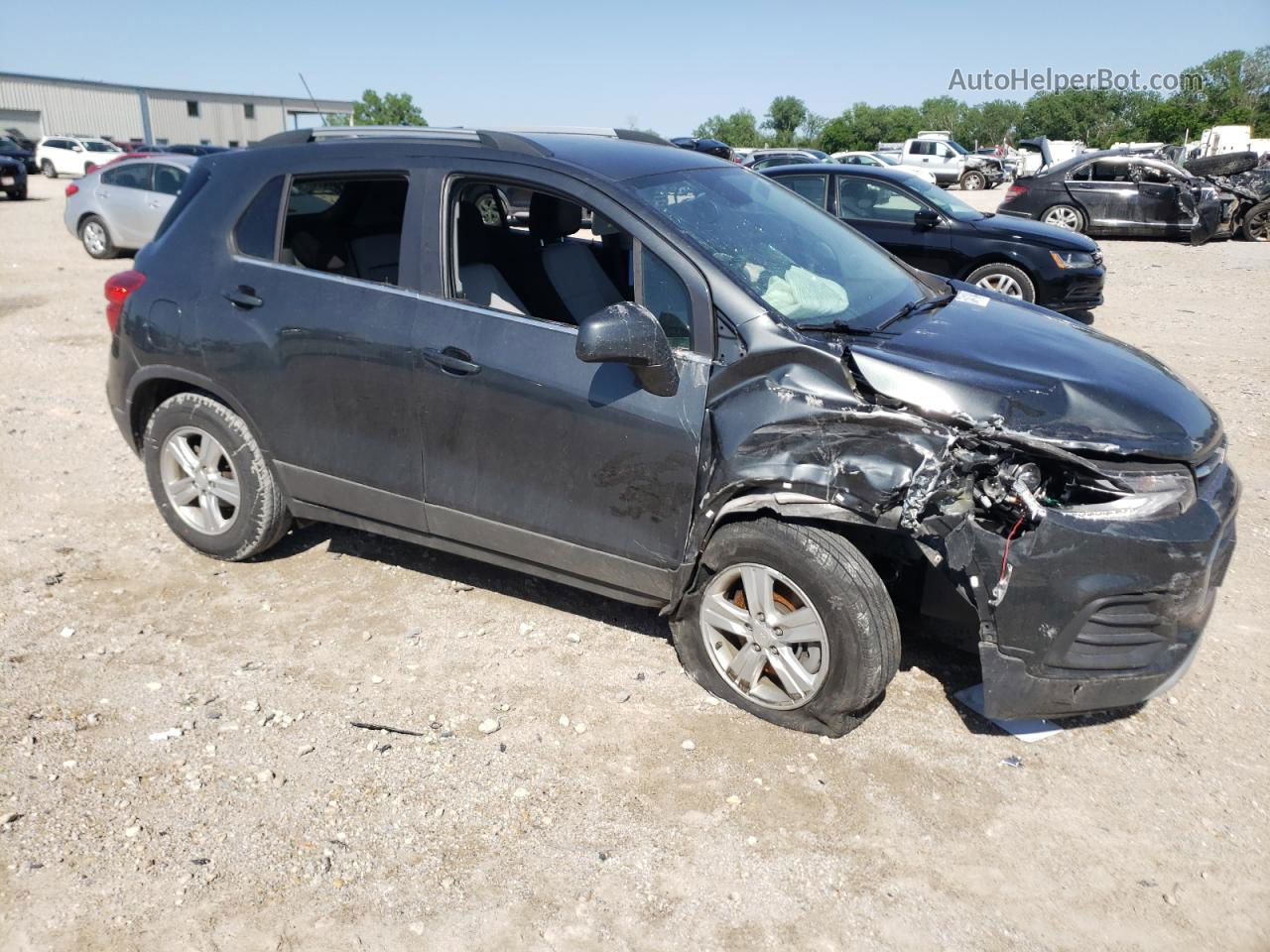 2019 Chevrolet Trax 1lt Charcoal vin: 3GNCJPSB9KL386142