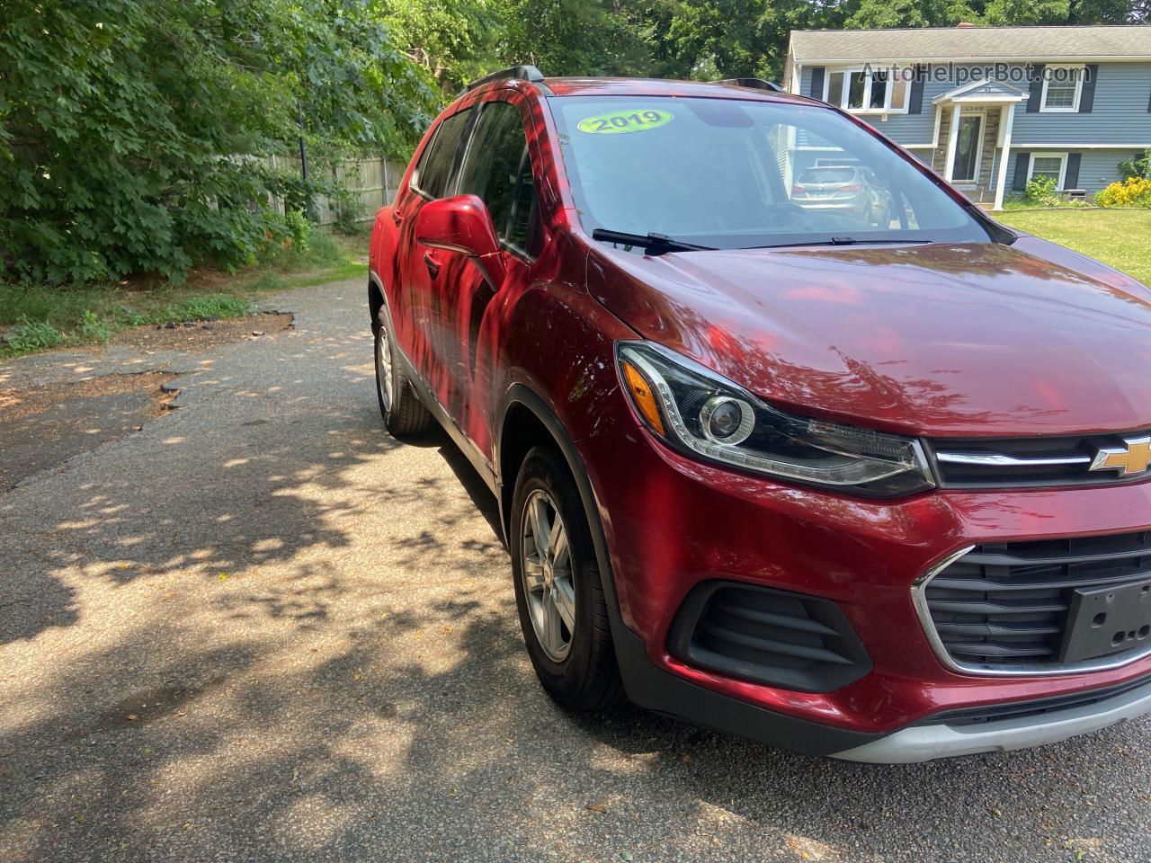 2019 Chevrolet Trax 1lt Red vin: 3GNCJPSB9KL405191