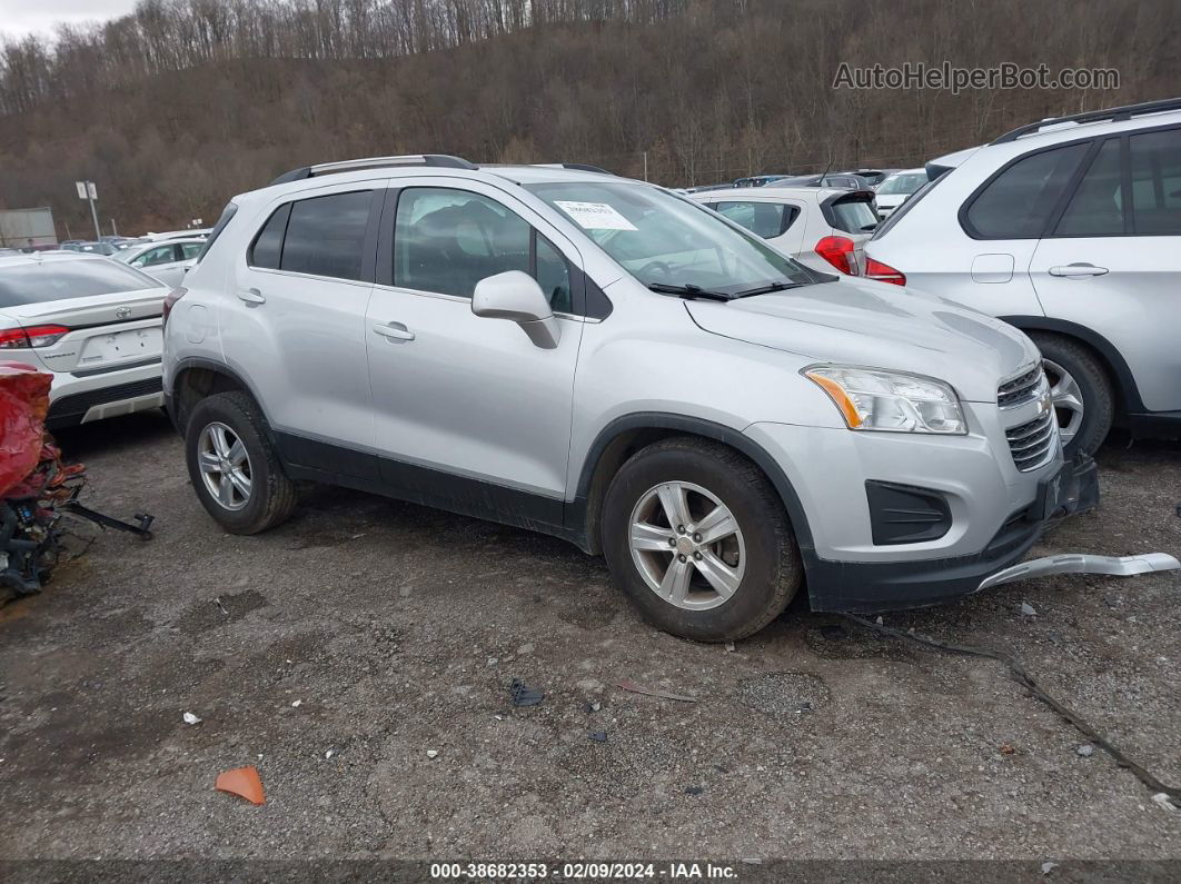 2016 Chevrolet Trax Lt Silver vin: 3GNCJPSBXGL275283