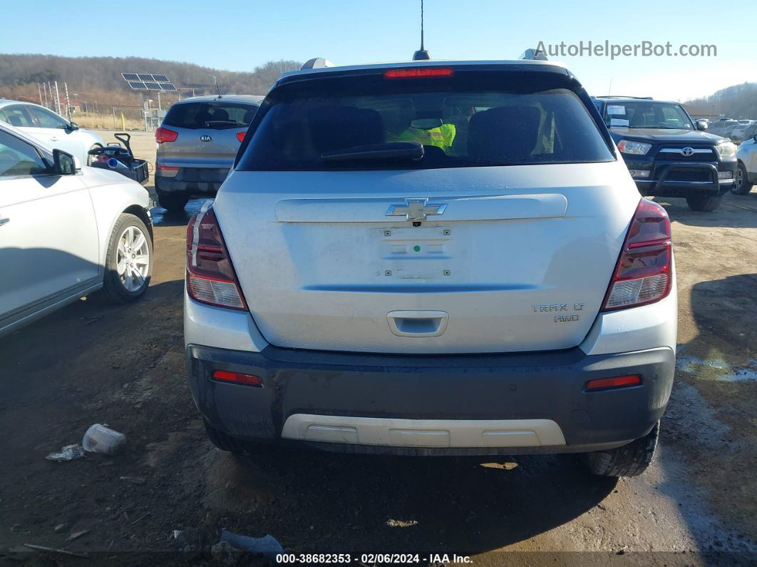 2016 Chevrolet Trax Lt Silver vin: 3GNCJPSBXGL275283