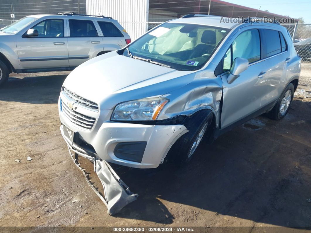 2016 Chevrolet Trax Lt Silver vin: 3GNCJPSBXGL275283