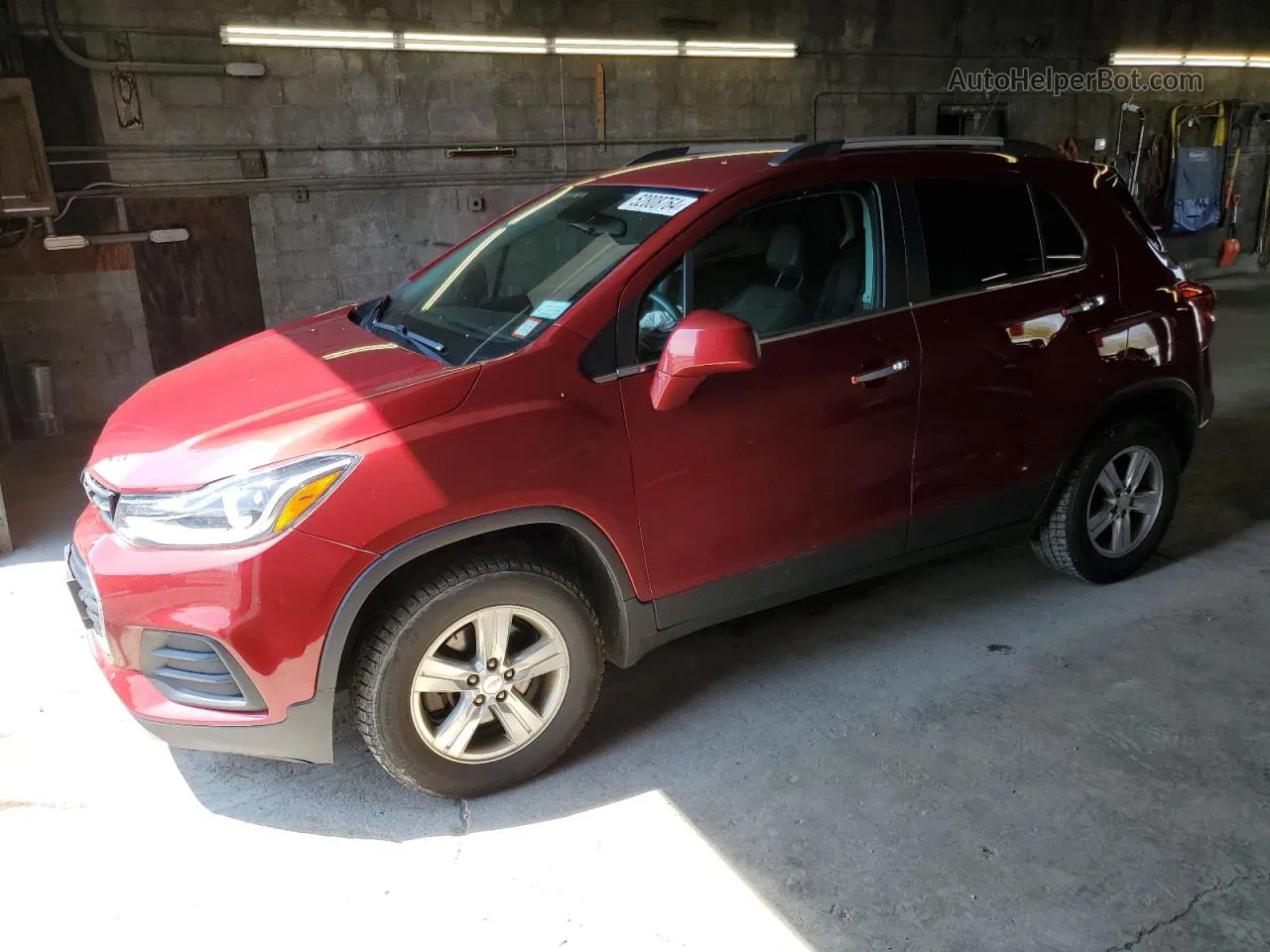 2019 Chevrolet Trax 1lt Burgundy vin: 3GNCJPSBXKL299561