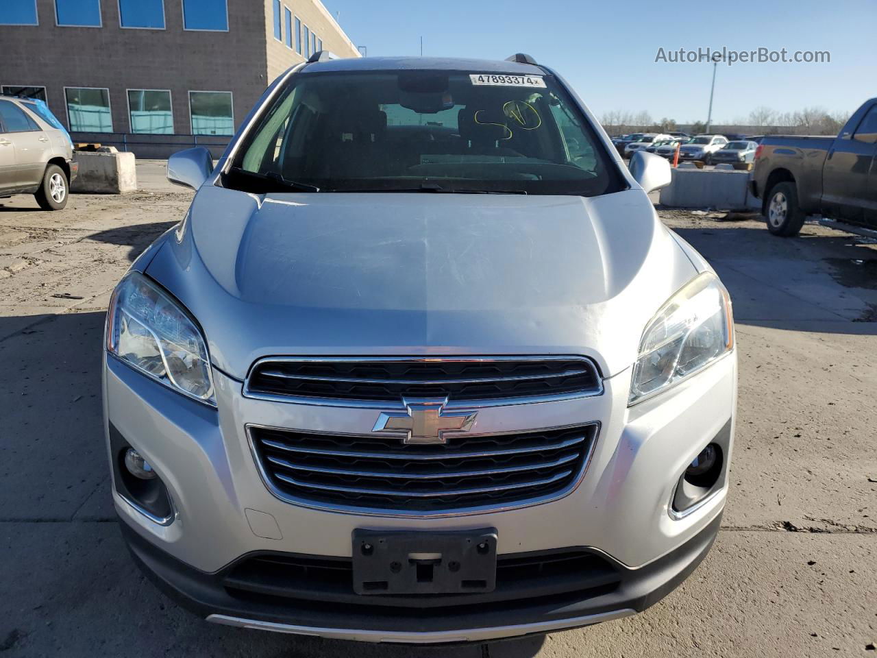 2016 Chevrolet Trax Ltz Silver vin: 3GNCJRSB0GL189492