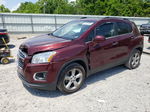 2016 Chevrolet Trax Ltz Burgundy vin: 3GNCJRSB4GL211865