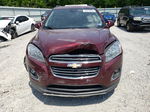 2016 Chevrolet Trax Ltz Burgundy vin: 3GNCJRSB4GL211865