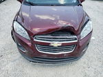 2016 Chevrolet Trax Ltz Burgundy vin: 3GNCJRSB4GL211865