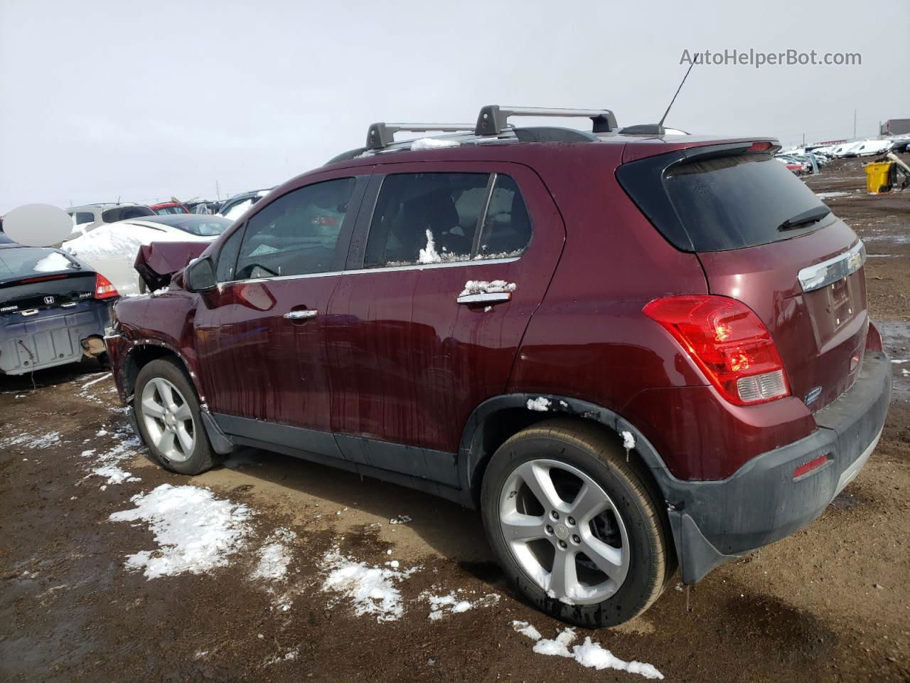 2016 Chevrolet Trax Ltz Red vin: 3GNCJRSB7GL230846