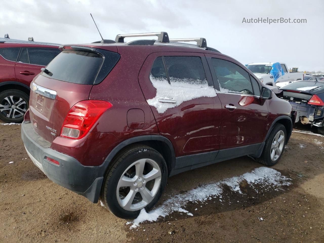 2016 Chevrolet Trax Ltz Red vin: 3GNCJRSB7GL230846