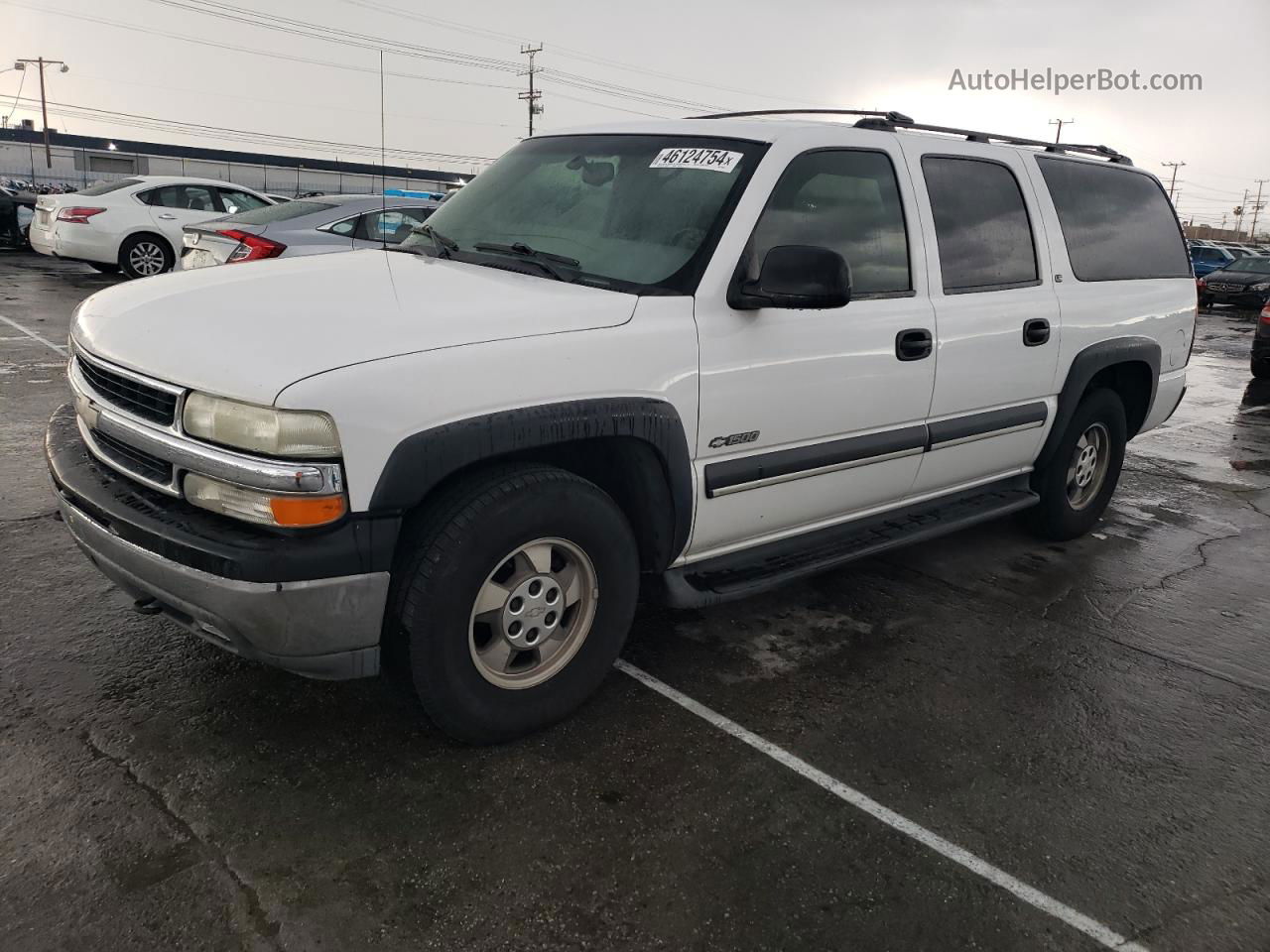 2000 Chevrolet Suburban C1500 White vin: 3GNEC16T1YG134390