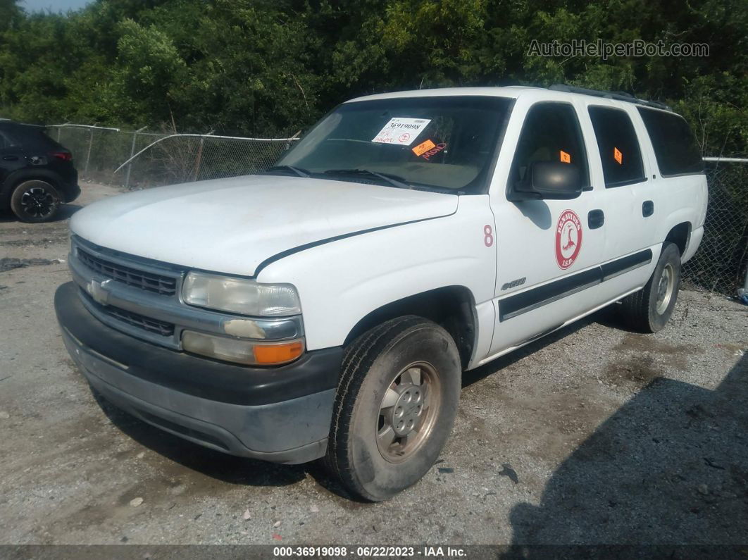 2000 Chevrolet Suburban Ls White vin: 3GNEC16T9YG222460