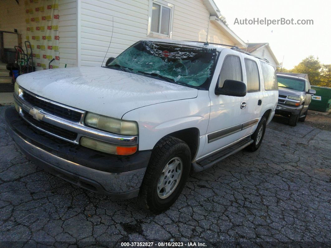 2005 Chevrolet Suburban Ls White vin: 3GNEC16Z25G123351