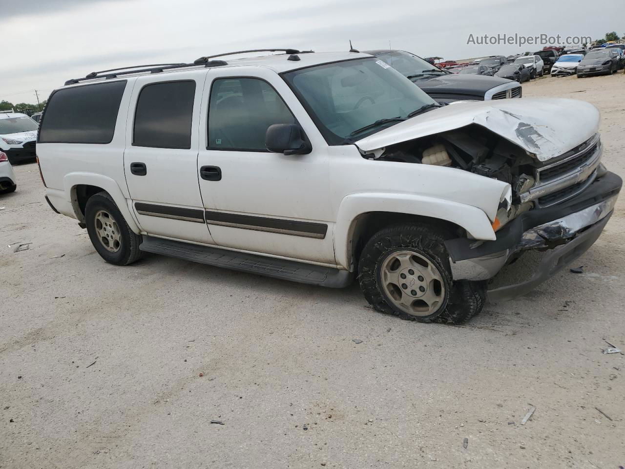 2005 Chevrolet Suburban C1500 White vin: 3GNEC16Z25G179273