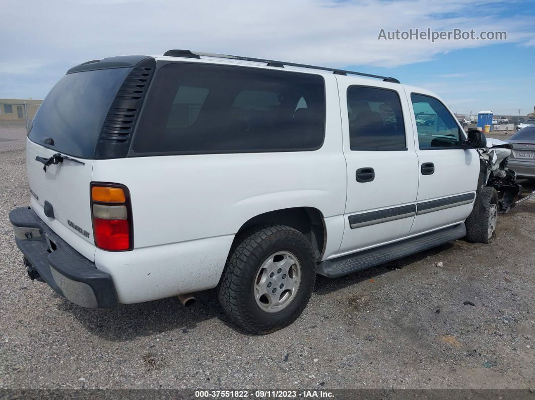 2005 Chevrolet Suburban Ls White vin: 3GNEC16Z45G203816