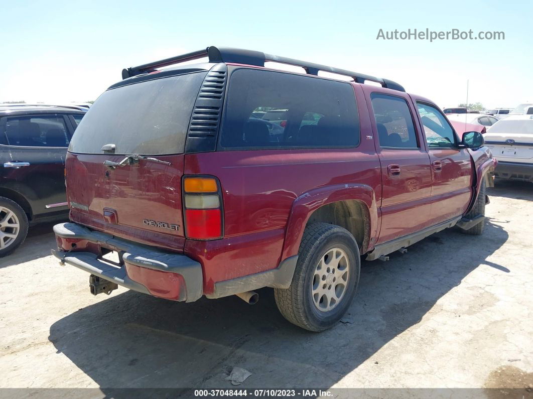 2005 Chevrolet Suburban Z71 Red vin: 3GNEC16Z45G256161