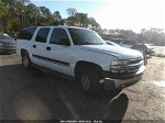 2005 Chevrolet Suburban Ls White vin: 3GNEC16Z65G144221