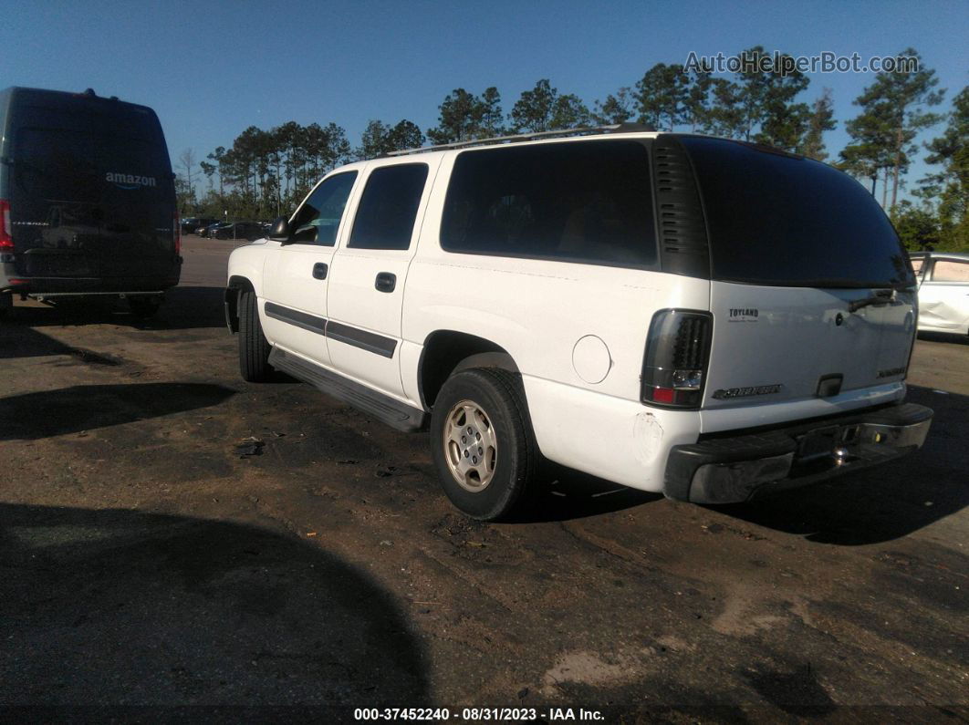 2005 Chevrolet Suburban Ls White vin: 3GNEC16Z65G144221