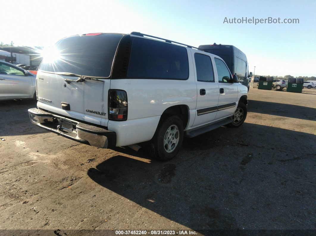 2005 Chevrolet Suburban Ls White vin: 3GNEC16Z65G144221