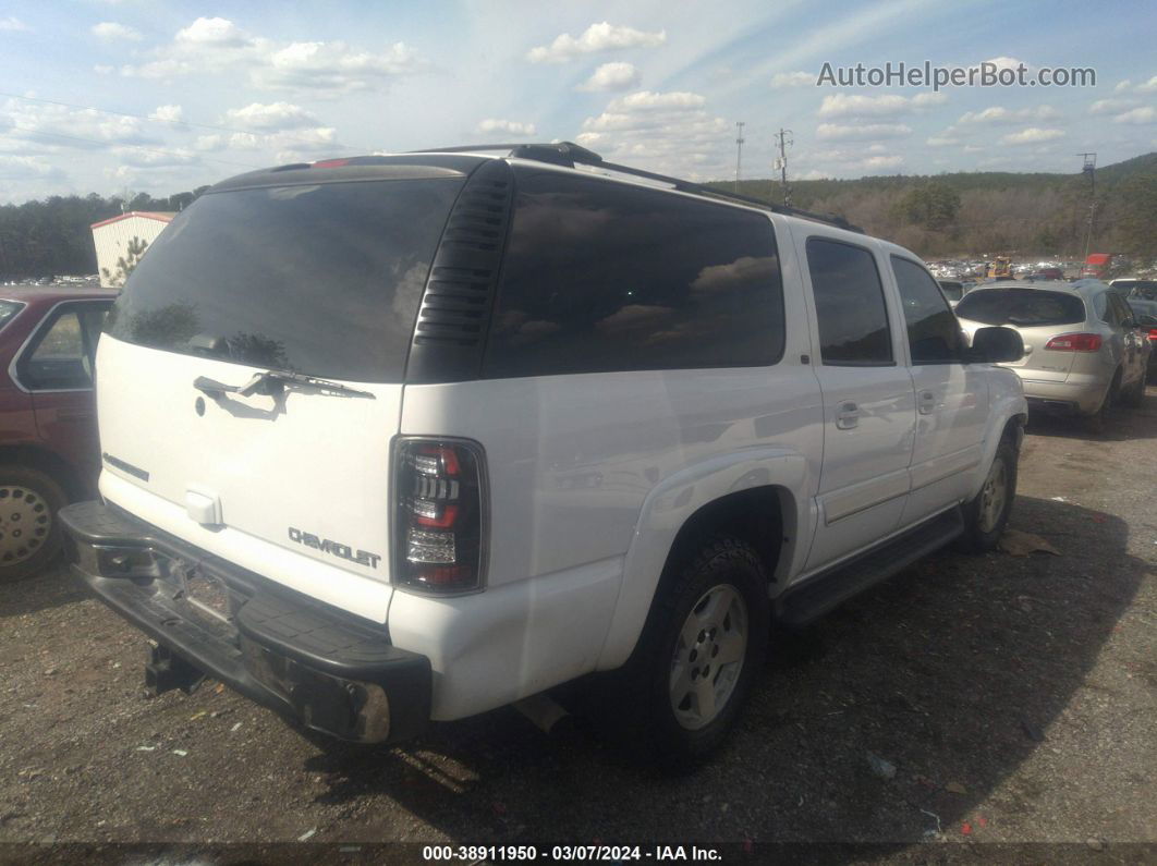 2005 Chevrolet Suburban 1500 Lt White vin: 3GNEC16Z75G264254