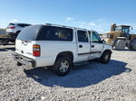 2005 Chevrolet Suburban C1500 White vin: 3GNEC16Z85G196692