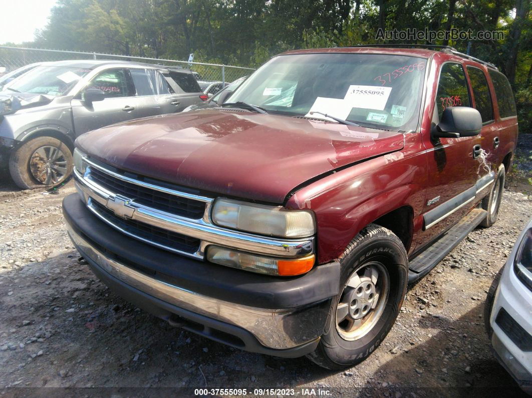 2000 Chevrolet Suburban Ls Red vin: 3GNFK16T0YG171843