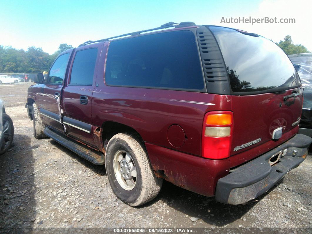 2000 Chevrolet Suburban Ls Red vin: 3GNFK16T0YG171843