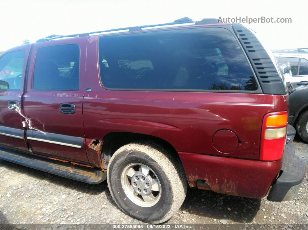 2000 Chevrolet Suburban Ls Red vin: 3GNFK16T0YG171843