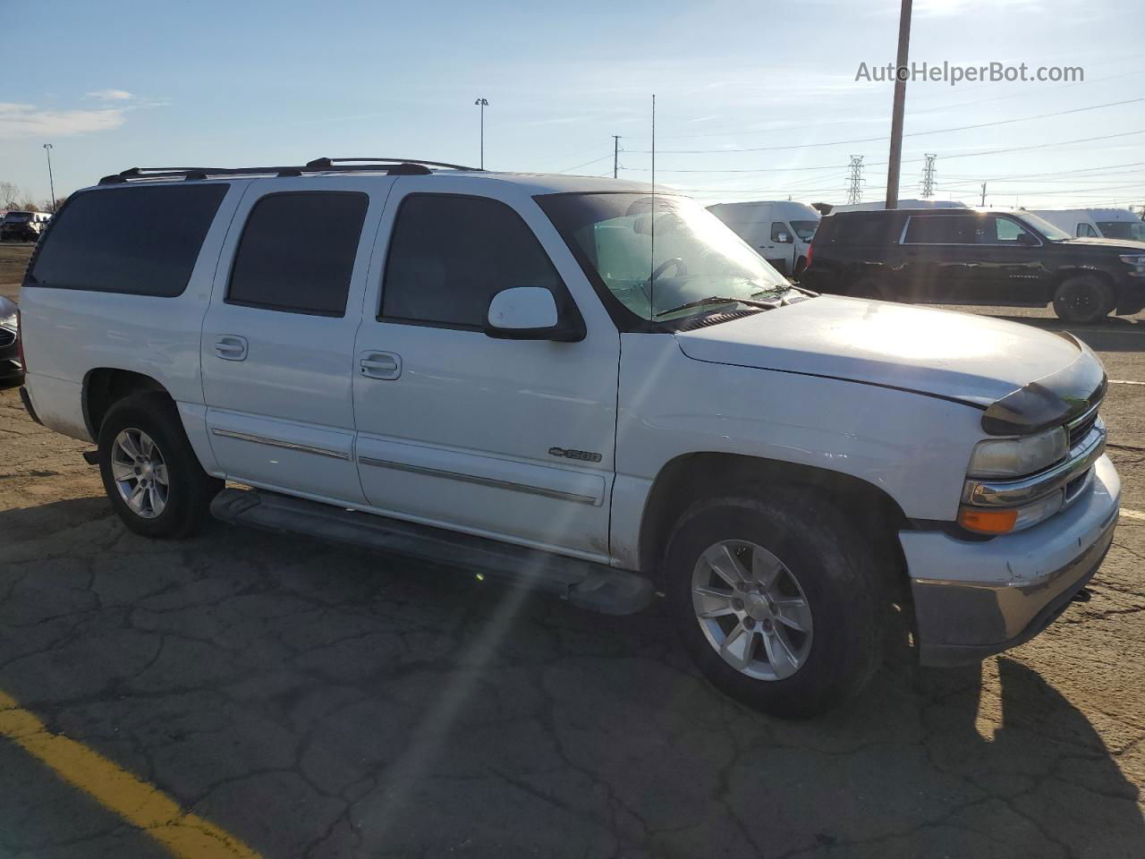 2000 Chevrolet Suburban K1500 White vin: 3GNFK16T1YG188814