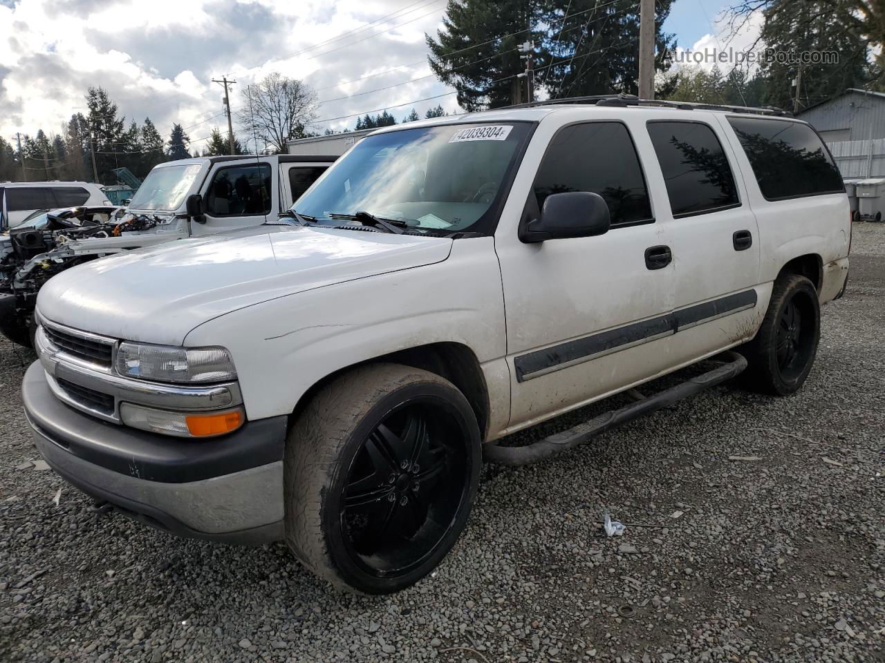 2000 Chevrolet Suburban K1500 White vin: 3GNFK16T2YG165736