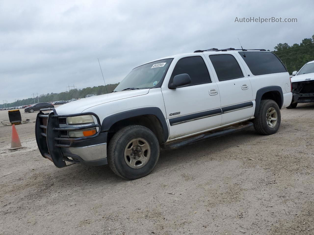 2000 Chevrolet Suburban K1500 White vin: 3GNFK16T3YG163414