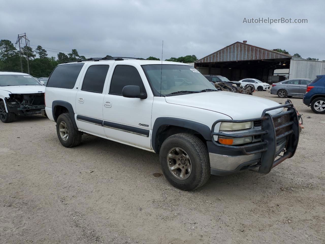 2000 Chevrolet Suburban K1500 White vin: 3GNFK16T3YG163414