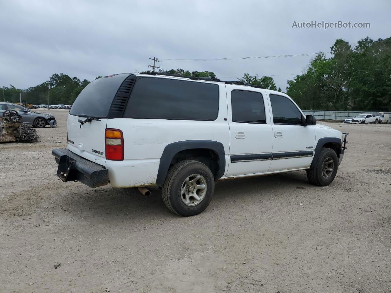 2000 Chevrolet Suburban K1500 White vin: 3GNFK16T3YG163414