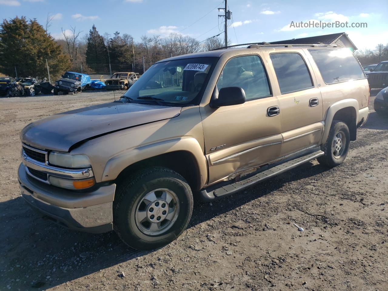 2000 Chevrolet Suburban K1500 Gold vin: 3GNFK16T3YG203135