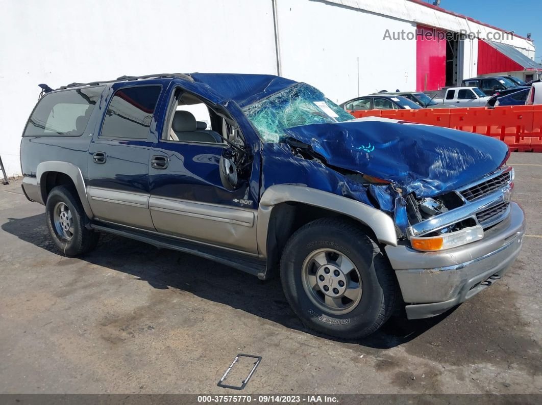 2000 Chevrolet Suburban Ls Blue vin: 3GNFK16T4YG117901