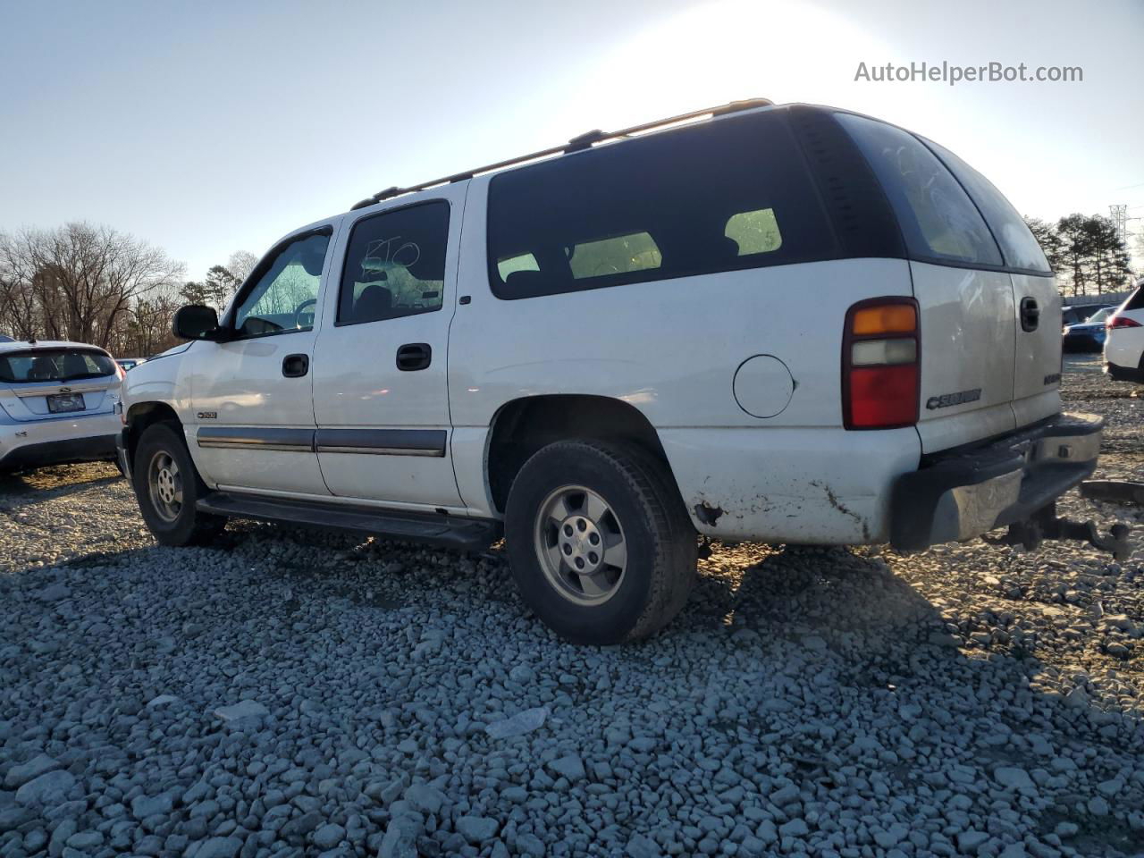 2000 Chevrolet Suburban K1500 White vin: 3GNFK16T5YG105868