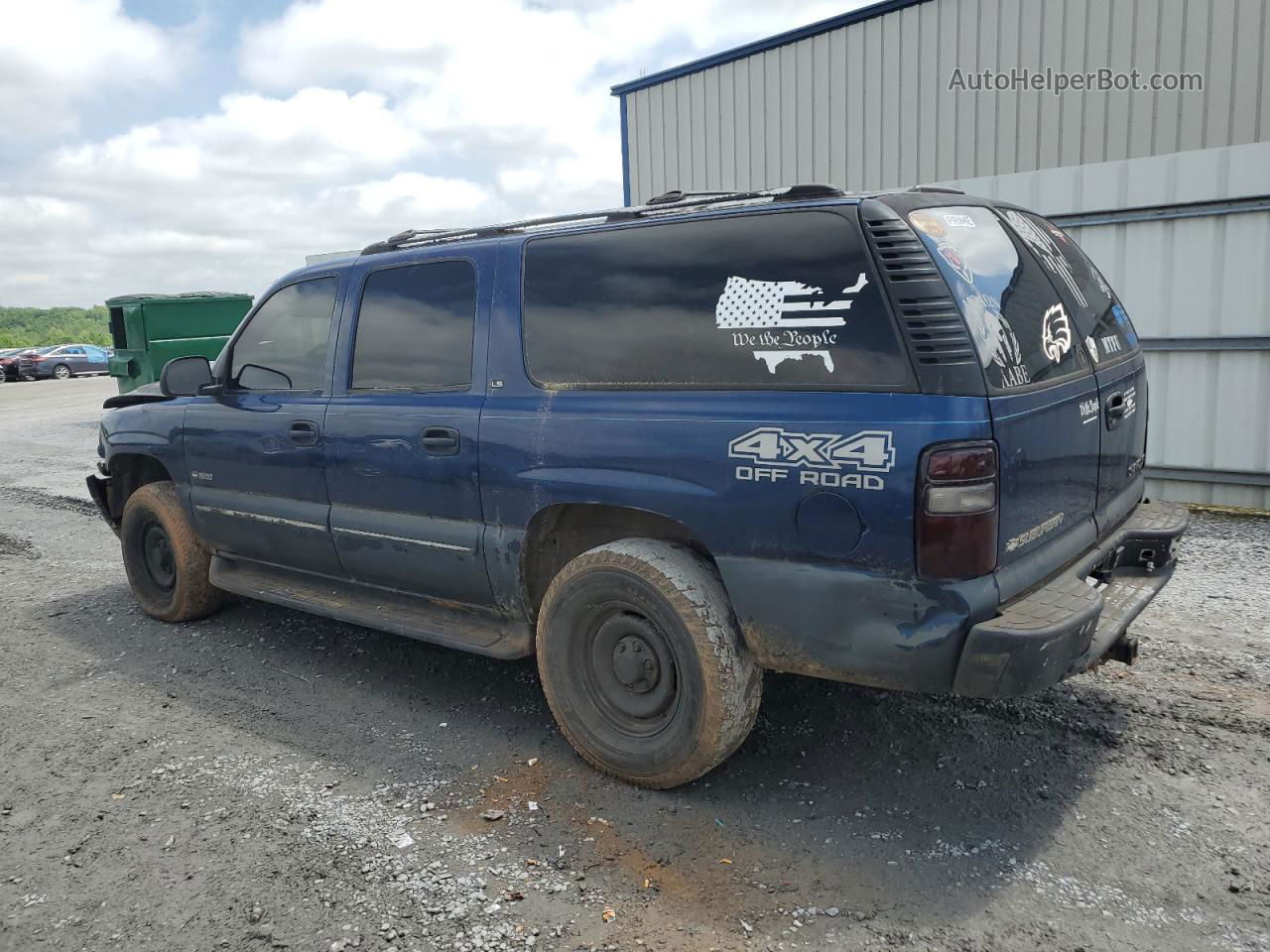 2000 Chevrolet Suburban K1500 Blue vin: 3GNFK16T5YG162846