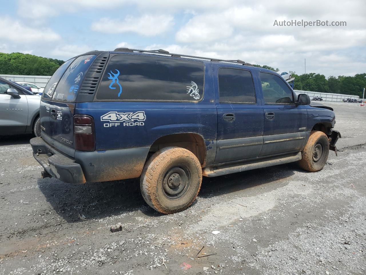 2000 Chevrolet Suburban K1500 Blue vin: 3GNFK16T5YG162846