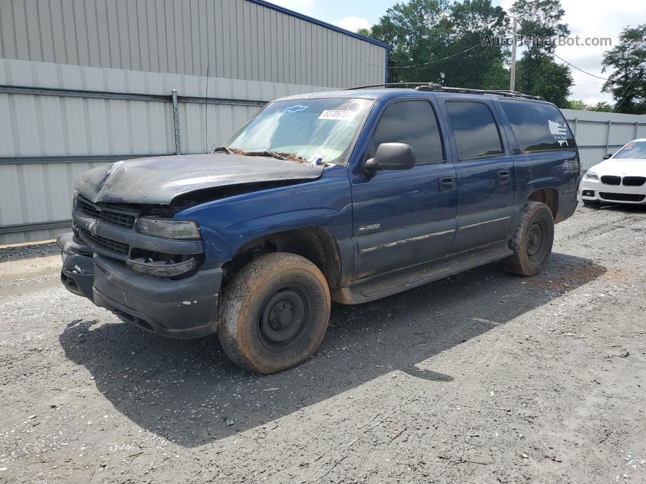 2000 Chevrolet Suburban K1500 Blue vin: 3GNFK16T5YG162846