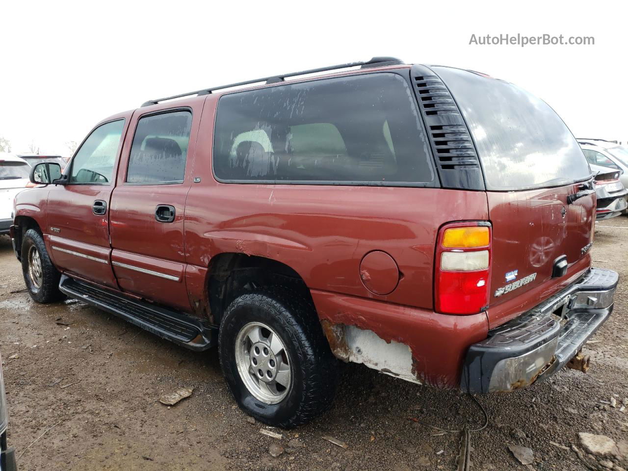 2000 Chevrolet Suburban K1500 Burgundy vin: 3GNFK16T7YG204157