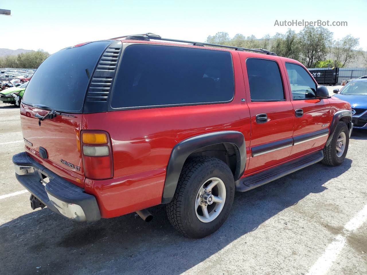 2000 Chevrolet Suburban K1500 Red vin: 3GNFK16T8YG130313