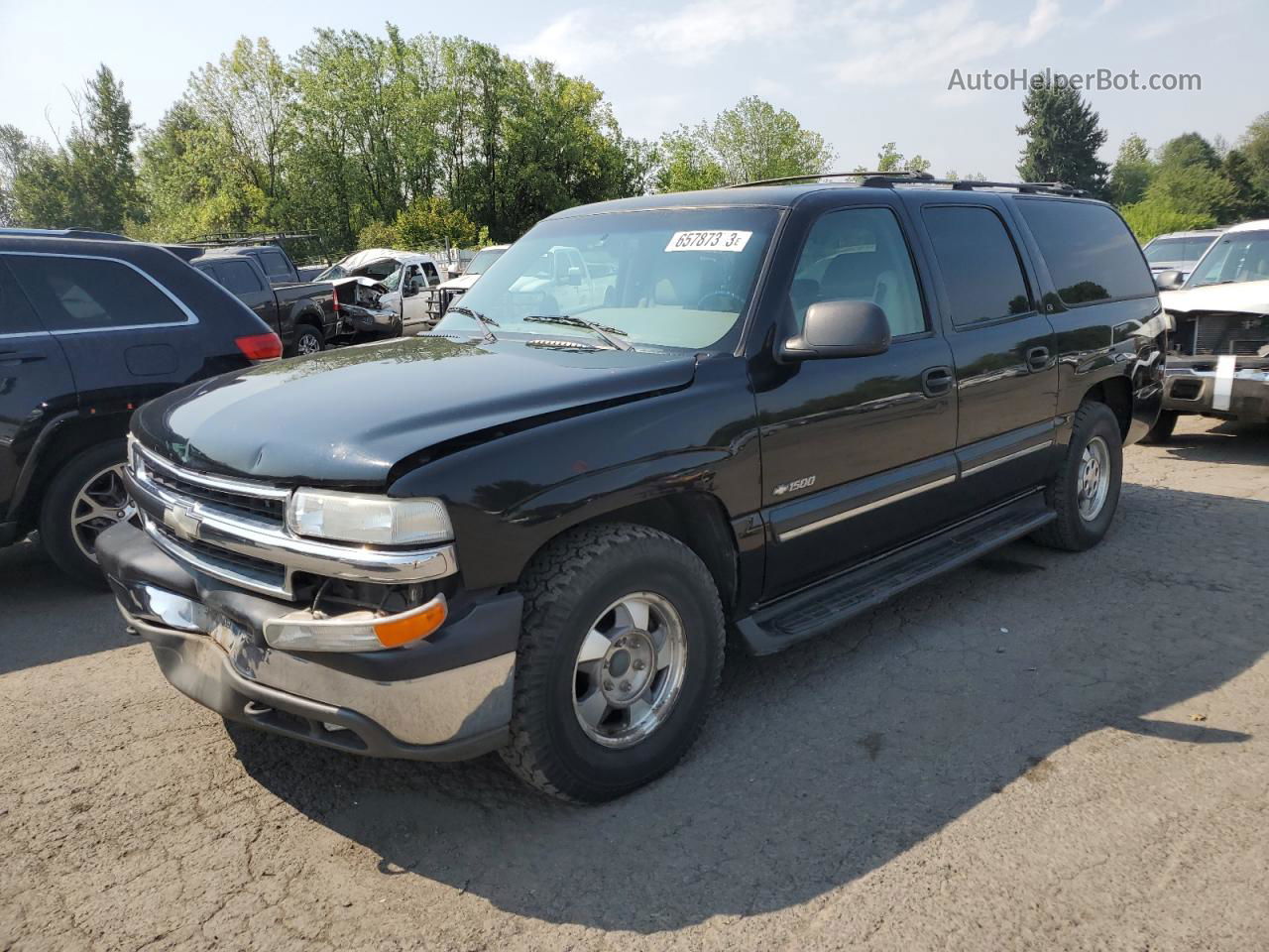 2000 Chevrolet Suburban K1500 Black vin: 3GNFK16T9YG166253