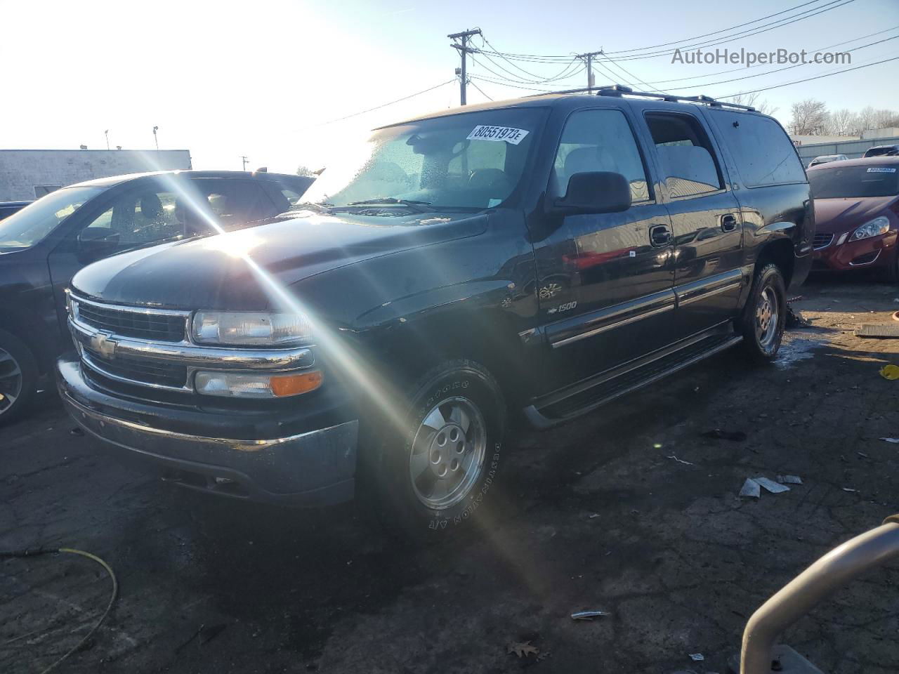 2000 Chevrolet Suburban K1500 Black vin: 3GNFK16TXYG145248