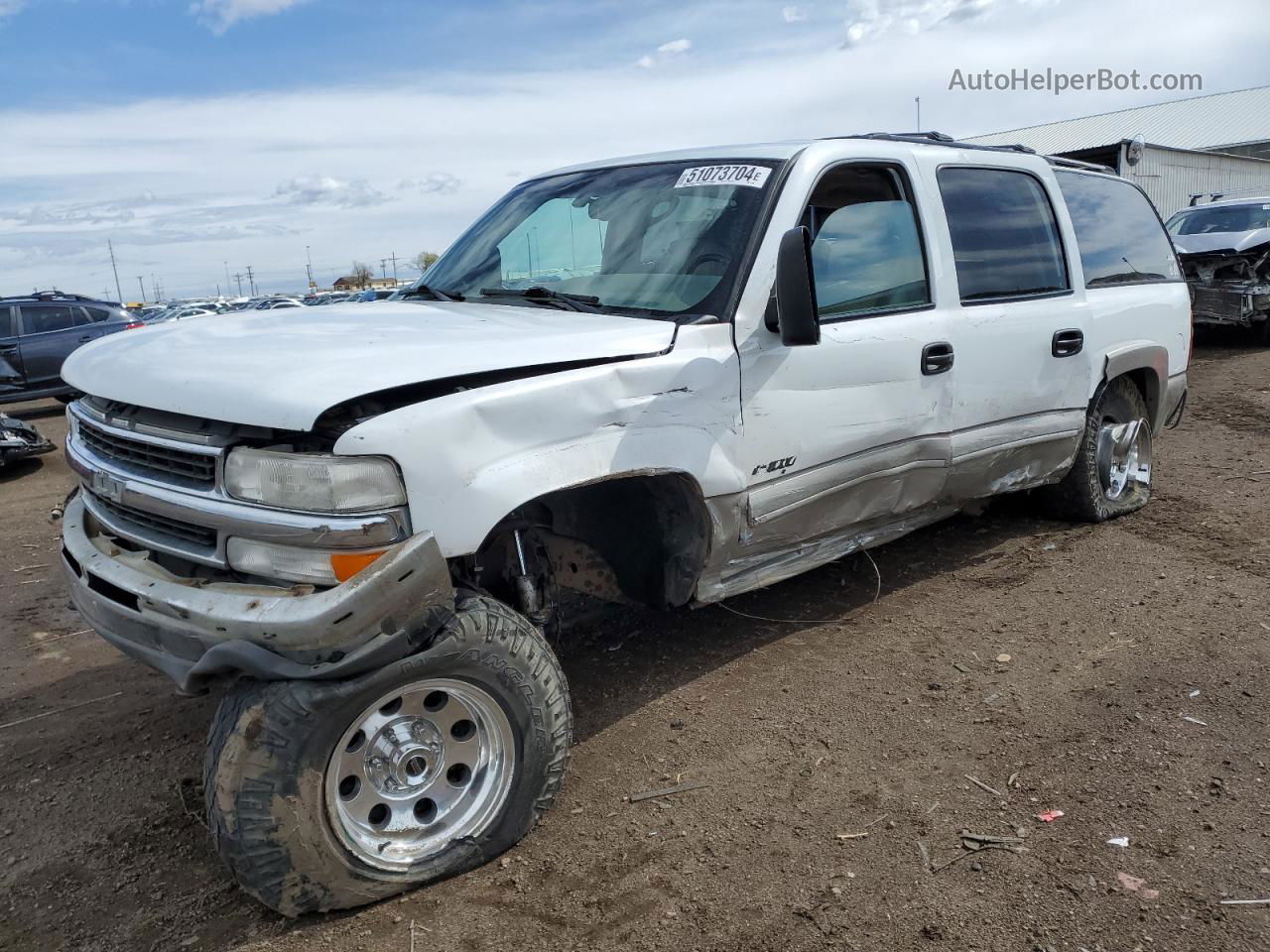 2000 Chevrolet Suburban K1500 White vin: 3GNFK16TXYG171025