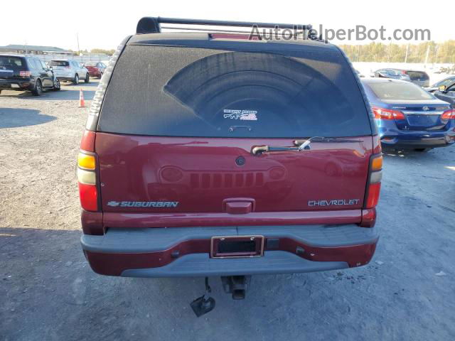 2005 Chevrolet Suburban K1500 Red vin: 3GNFK16Z05G269321