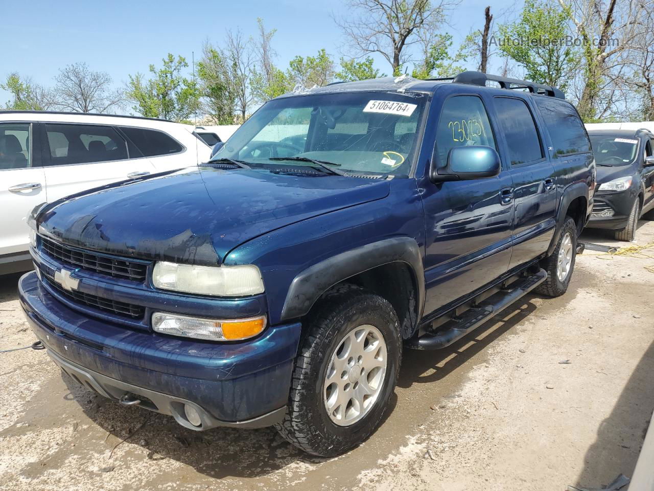 2005 Chevrolet Suburban K1500 Blue vin: 3GNFK16Z15G140536