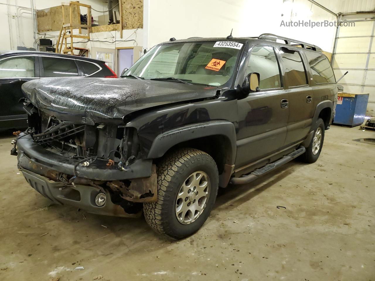 2005 Chevrolet Suburban K1500 Black vin: 3GNFK16Z25G209945