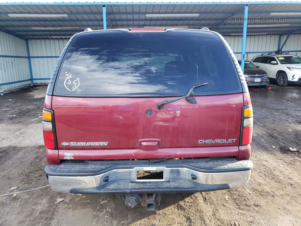 2005 Chevrolet Suburban K1500 Burgundy vin: 3GNFK16Z35G146192