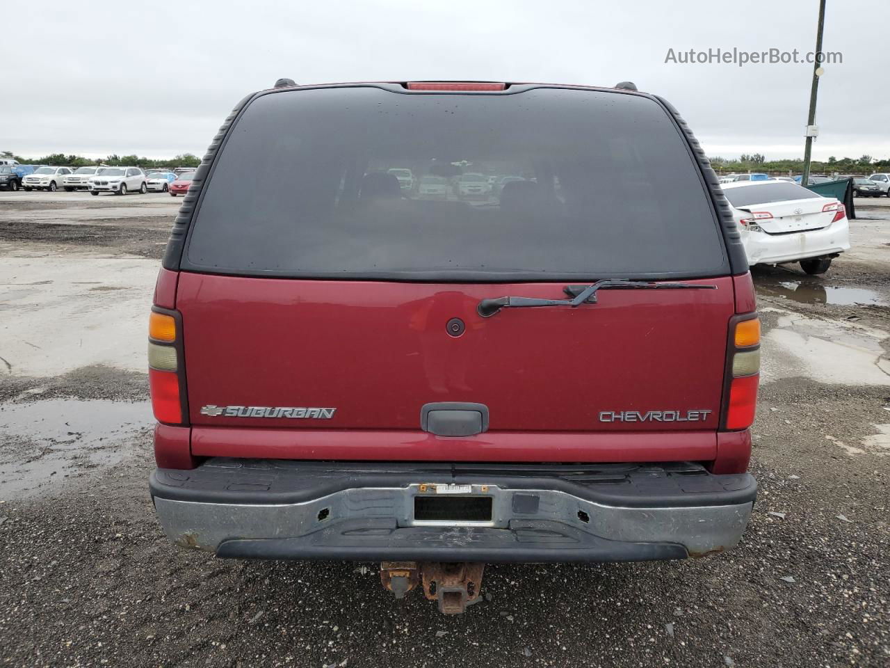 2005 Chevrolet Suburban K1500 Burgundy vin: 3GNFK16Z35G163963