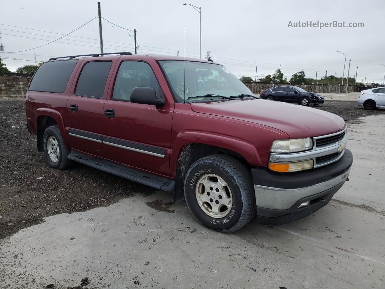 2005 Chevrolet Suburban K1500 Burgundy vin: 3GNFK16Z35G163963