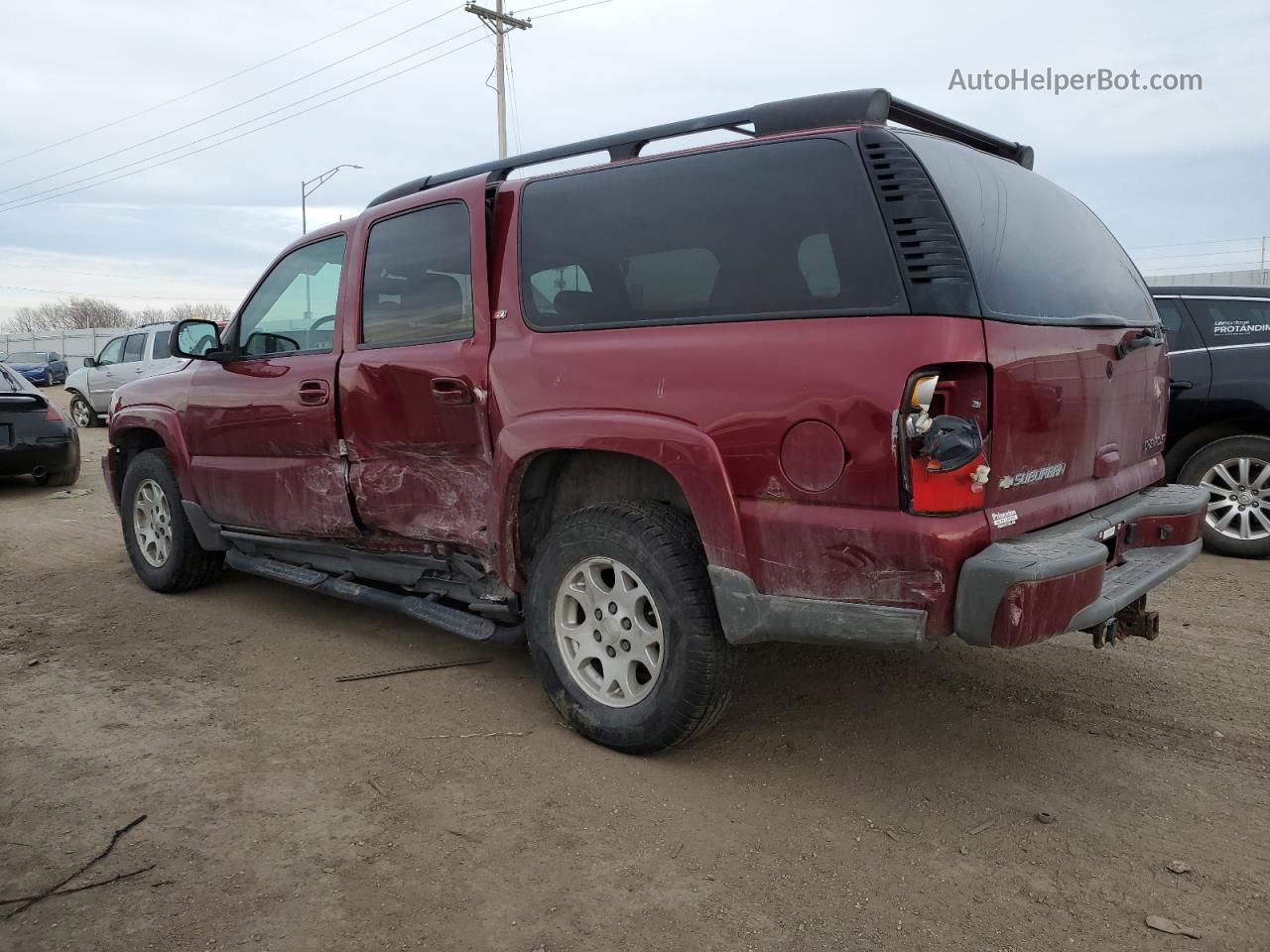 2005 Chevrolet Suburban K1500 Maroon vin: 3GNFK16Z45G162238