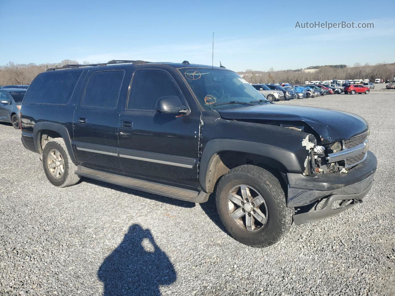 2005 Chevrolet Suburban K1500 Black vin: 3GNFK16Z45G168394